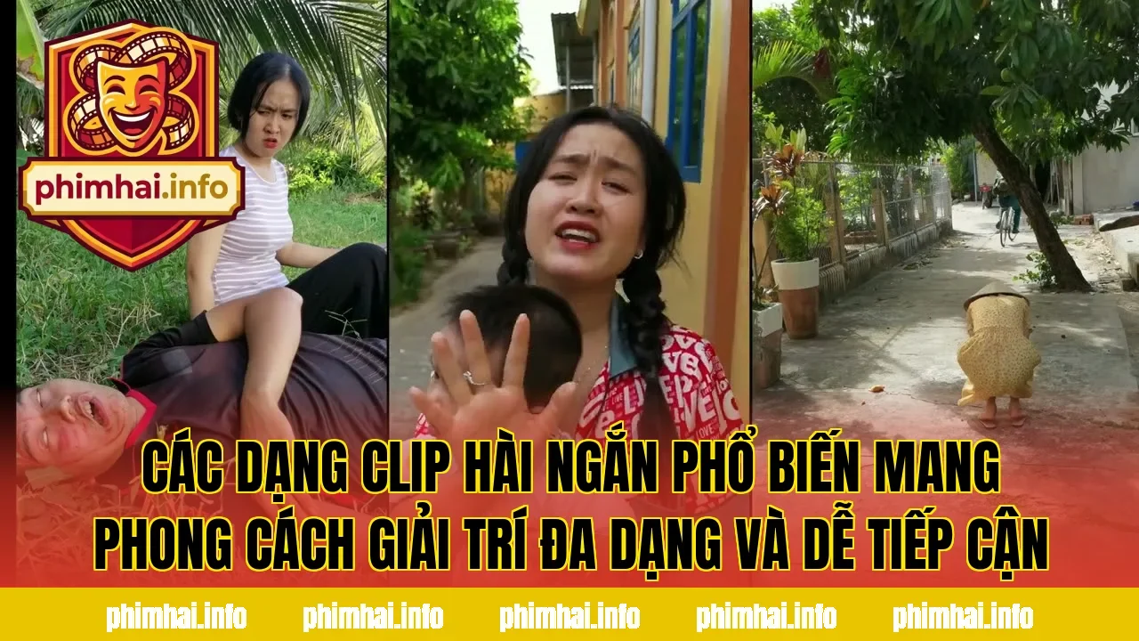 Các dạng clip hài ngắn phổ biến mang phong cách giải trí đa dạng và dễ tiếp cận